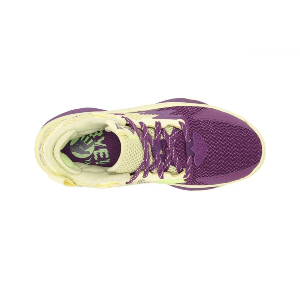Adidas Dame 8 Men's Athletic Sneaker Basketball Shoe Yellow Purple  GY0383 Sz 10 - Picture 5 of 7